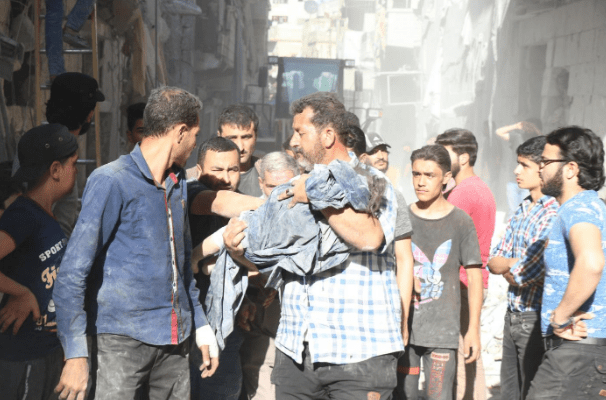 ‘PANIC AND FEAR’: CHILDREN AMONG DEAD AS SYRIAN JETS BOMB ARIHA