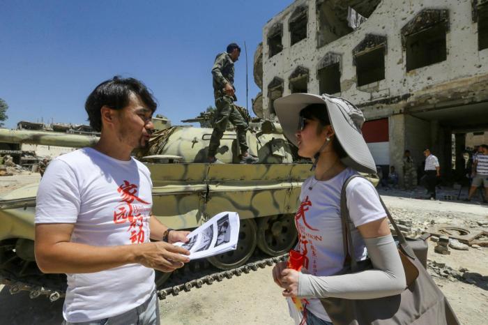 Les Syriens déplacés par la guerre horrifiés par le tournage du film de Jackie Chan à Damas